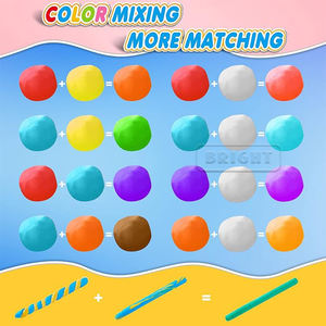 12 colores súper ligero PVA plastilina DIY arcilla polimérica accesorio Mini imaginación educativa plastilina delgada bolsa de plastilina de aire - Product Image 3