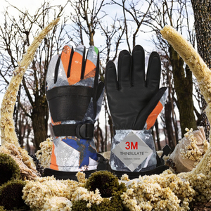 Gants de ski chauffants pour femmes, en cuir véritable, imperméables, coupe-vent, avec batterie rechargeable, écran tactile, pour l'hiver, la neige et la randonnée - Product Image 3