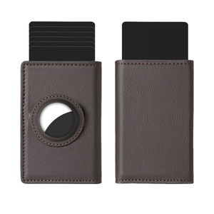 RFID Smart <b>Wallet</b> Metal Case Genuine Leather Billetera Tarjetero Hombre Smart <b>Wallet</b> Push up Aluminum <b>Wallet</b> Credit Card <b>Holder</b> - Product Image 3