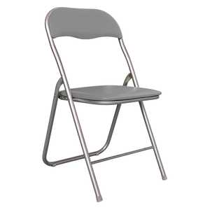 Sedia Pieghevole Flash 44x47x82 Cm con Telaio in Metallo e Seduta in PVC, Sedia Salvaspazio Sottile - Product Image 1
