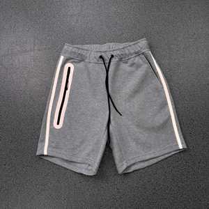 Usine Logo Personnalisé Tech Polaire Réfléchissant Hommes Pantalon Lourd Zip Style Garçon Short De Course Casual Réfléchissant Pantalon De Survêtement - Product Image 1
