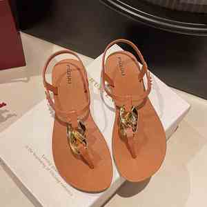 Summer New Clip Toe Roman Beach Slippers Women Open Toe Breathable Lightweight <b>Flat</b> Casual Outer Wear <b>Sandals</b> - Product Image 2