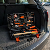 Ensemble d'outils à main en acier inoxydable, kit combiné de jardinage, sécateur, scie pliante, pinces à fil, marteau à griffes, tournevis, clés