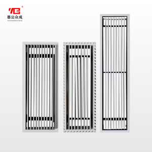 Diffusore d'Aria Lineare Incassato Personalizzabile, Diffusore Quadrato per Cartongesso, Griglia di Ventilazione OEM ODM, Presa d'Aria in Plastica - Product Image 2