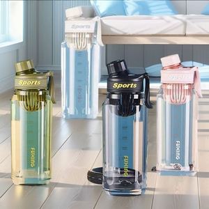 Custom Bottle Large Capacity 1000Ml Gym Sports <b>Plastic</b> Water Flask With Tea Strainer - Product Image 4