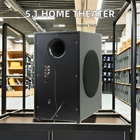 2023 Sauvey Wireless Home Theater, sistem USB SD FM DVD dengan Speaker Subwoofer 5.1 Home Theater