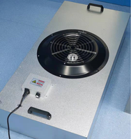 Sistem FFU kap aliran Laminar efisiensi tinggi 2x 4 dudukan langit-langit dengan ULPA H14 HEPA dan pra-filter untuk aplikasi ruang pembersih