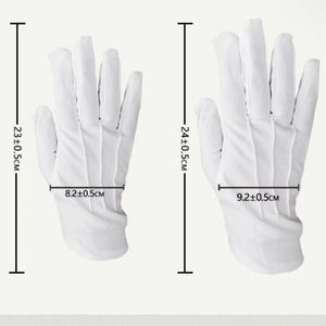 Guantes de Regalia Masónicos de Alta Calidad para Uso Diario, de Tela de Algodón, Formales, Bordados, Elásticos, Unisex, Suaves - Product Image 5