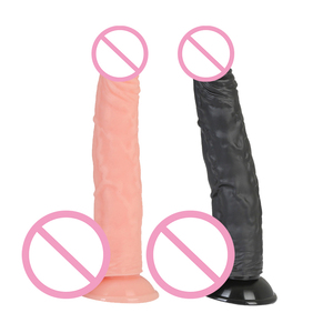 Vente en gros de pénis en PVC de qualité médicale masturbation féminine jouets sexuels 9.8 pouces gode bite avec balle et ventouses pour usage féminin - Product Image 6