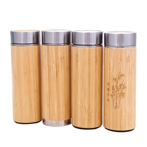 360Ml/450Ml Thép Không Gỉ Tre Chai Nước, Tre Chai Nước Sinh Thái Thân Thiện, Tre Chai Nước Bpa Free - Product Image 6