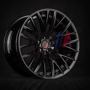 Multi <b>Spoke</b> Three Piece Forged Alloy <b>Wheel</b> With Hub Center Cap Custom Surface Treatment Universal Fit Aftermarket Rim - Product Image 1