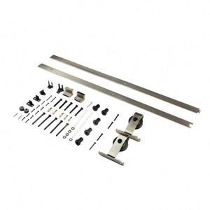 WEKIS Modern Single Sliding Barn Door Zinc Alloy Brass Hardware Kit Interior Door Track <b>Set</b> Screw Durable T Shape Hanger - Product Image 2