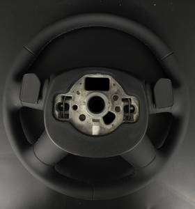 Funda de Volante de Cuero y Fibra de Carbono Cosida a Mano para <span class=keywords><strong>Audi</strong></span> A3/A4/A5/A6/Q3/Q5/Q7/S6/S8/TT - Antideslizante, Negra - Product Image 2