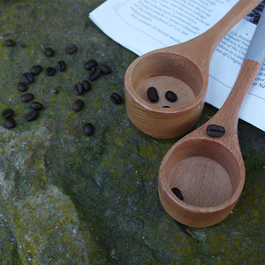 Wooden Measuring Spoon Set Beech Wood Long Handle Kitchen Baking Coffee Milk Powder Spoon - Product Image 4