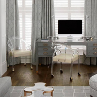 Offre Spéciale nouvelle chaise acrylique transparente amovible chaise de loisirs en plexiglas transparent pour chambre hôtel école et hôpital