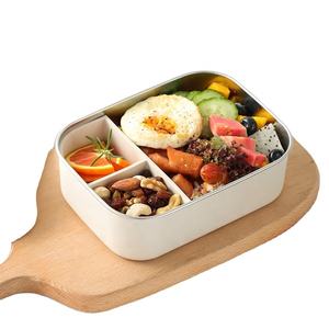 Lonchera de Acero Inoxidable con Divisores de Silicona, Apta para Niños para Llevar a la Escuela y para Adultos para Usar <span class=keywords><strong>en</strong></span> el <span class=keywords><strong>Trabajo</strong></span>. - Product Image 3