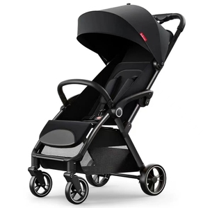 Poussette 3-en-1 style chariot, best-seller en Europe, avec sacs de maman, pliage en une étape, poussée bidirectionnelle, siège haute vue - Product Image 2