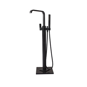KKR venta al por Mayor moderno montado en el piso <span class=keywords><strong>de</strong></span> la <span class=keywords><strong>ducha</strong></span> baño grifo bañera <span class=keywords><strong>de</strong></span> pie libre bañera <span class=keywords><strong>de</strong></span> latón independiente bañera, baño <span class=keywords><strong>de</strong></span> grifos - Product Image 1