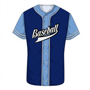 قميص بيسبول مخصص للرجال، زي الدوري المحترف مع طباعة اسم الفريق والرقم، مقاسات كبيرة وتصميم يسمح بالتنفس - Product Image 2