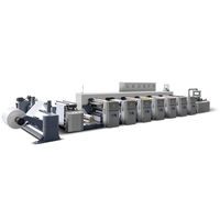 Mesin Cetak Flexo 6 Warna Otomatis In-Line untuk PVC/BOPP/CPP/Kertas, Printer Label/Kartu Baru dengan Sertifikasi CE