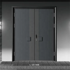 Porta d'Ingresso Moderna in Acciaio di Fabbrica Cinese, Design Semplice, Porta di Sicurezza per Esterni per Casa e Entrata - Product Image 5