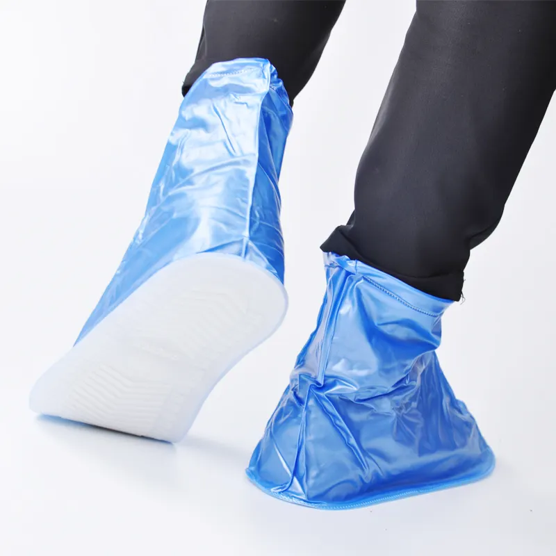 Su geçirmez kullanımlık PVC kauçuk galoş ayakkabı kapağı