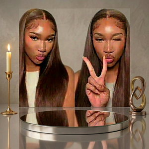 Peluca Larga de Cabello Humano Brasileño, Tamaño Promedio de Gorra - Product Image 1