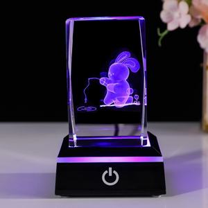 Atacado 3D K9 Crystal Horse Trophy 3D Laser Gravado Vidro Prêmio Lembrança com Base - Product Image 5