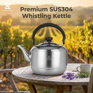 Cooking Tea <strong>Kettle</strong> 304 Stainless Steel for Heavy Use in Workplace Breakrooms and High Volume Construction Site Canteens - Product Image 2