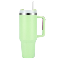 Gobelet sous vide Thermos Cup 40oz Bouteille de voiture Gobelet à poignée Grande capacité isolation thermique poignée froide Gobelets à glace
