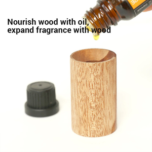 Wood Essential <b>Oil</b> <b>Diffusers</b> Small Wood Fragrance <b>DIffusers</b> Fragrance Retention Wooden Aromatherapy Round <b>Diffuser</b> for Car Home - Product Image 3
