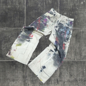 Custom Breathable Spring Vintage Design Wash Stacked Straight Denim <strong>Jeans</strong> Embroidered Baggy Denim Pants <strong>Jeans</strong> for Men - Product Image 1