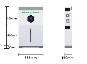 Kmd 24V 48V năng lượng mặt trời lưu trữ tất cả trong một pin LiFePO4 5KW 10KW 20kW lai năng lượng mặt trời hệ thống năng lượng nhà với biến tần - Product Image 5