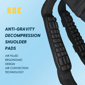 बैकपैक कैमरा बैग के लिए ट्रिपल पंक्ति समायोज्य एयर इंफ्लेटेबल पैड काले बेल्ट बैकपैक कैमरा बैग दबाव राहत - Product Image 2