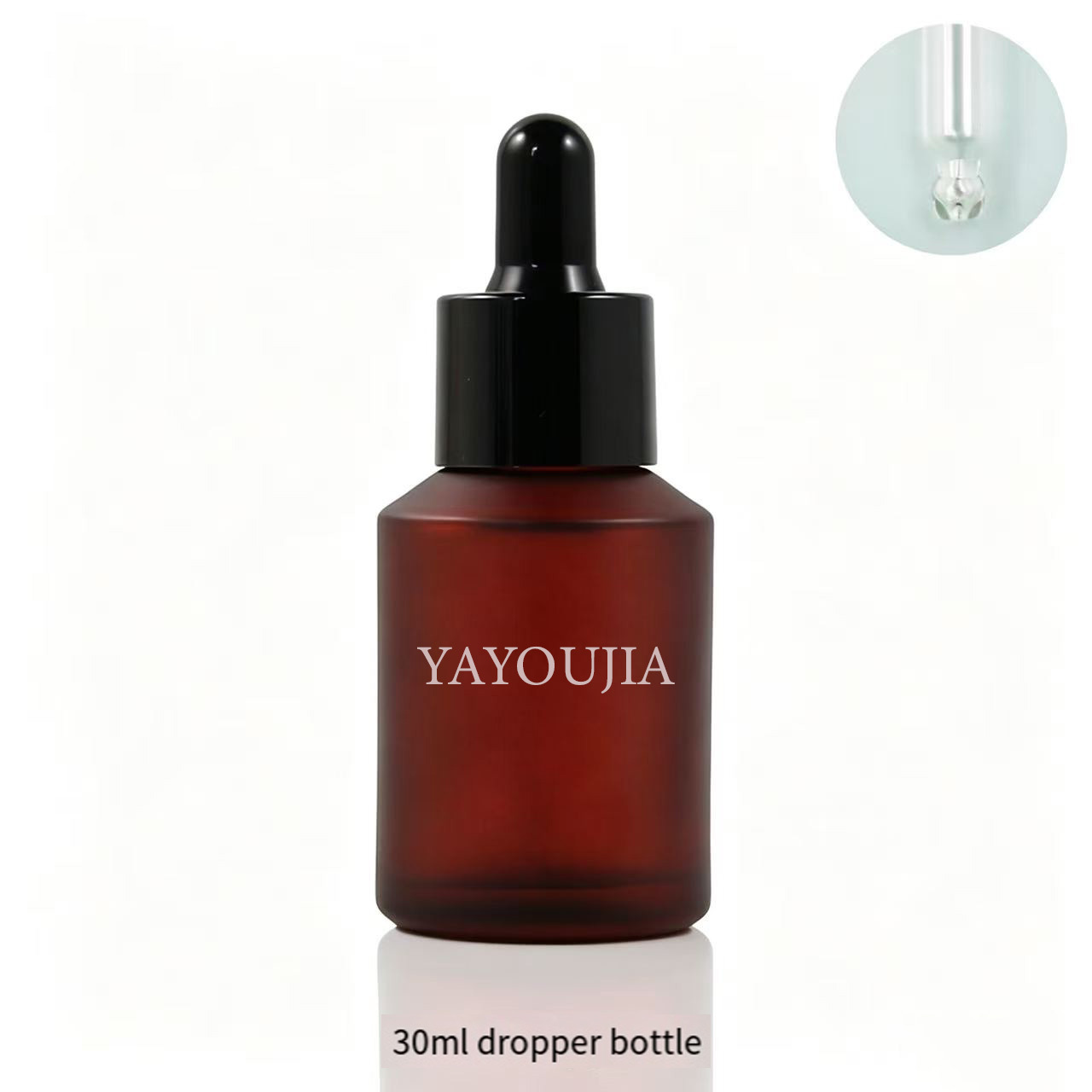 Frosted rose red bottle body