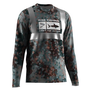 Camisetas de Pesca Nocturna RISE para Hombre, Manga Larga, Protección Solar UPF 50+, con Banda Reflectante para Actividades al Aire Libre - Product Image 3