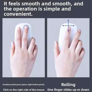 Souris sans fil Rechargeable Silencieux Multi Arc Touch Souris Ultra-mince <span class=keywords><strong>Magic</strong></span> <span class=keywords><strong>Mouse</strong></span> pour <span class=keywords><strong>Apple</strong></span> Mac Laptop Android Windows - Product Image 2