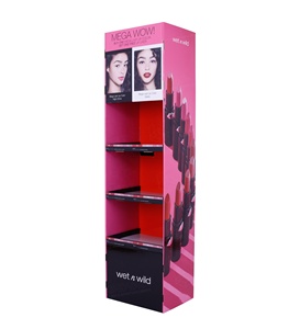 Cosmetische Winkel Display Rekken Custom Cosmetische Planken Voor Showcase En Organisatie