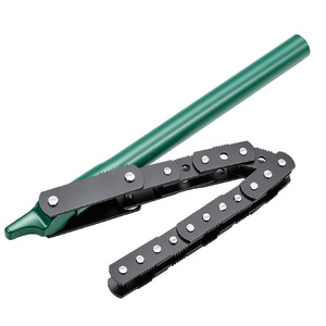 Heavy Duty Large Size Fuel Filter Chain Wrench Industrial Grade Alloy Steel Adjustable Jaw Serrated Metric - Product Image 1