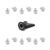 Accessoires de chaussures de football à crampons en aluminium haute dureté 11mm 13mm, vente chaude transfrontalière, directement de l'usine, pour crampons de football SG