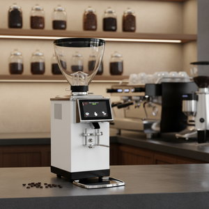 Herramientas para Café Espresso, Molinillo de Café de Acero Inoxidable con Logotipo Personalizado, Molinillo de Granos de Café (Muela Plana) - Product Image 1
