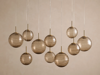 Lustre linéaire moderne et minimaliste de luxe en verre, luminaire suspendu personnalisé pour salon, salle à manger, bar, hôtel, hall