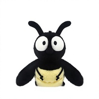 Peluche Luciole Amusante, Adorable Poupée Insecte, Coussin de Sommeil avec Rembourrage en Polyester et Coton PP, Idéal Cadeau d'Anniversaire pour Femme