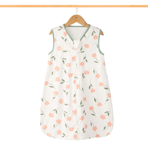 Saco de dormir super macio para bebês, saco de dormir sem mangas de algodão orgânico, colete personalizado para bebês - Product Image 4