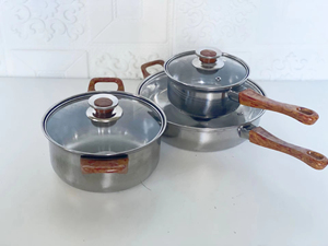 Juego de Utensilios de Cocina de Acero Inoxidable de 12 Piezas, Olla y Cacerola de 3L, Sartén, <span class=keywords><strong>Precio</strong></span> de Fábrica, Personalizado - Product Image 6