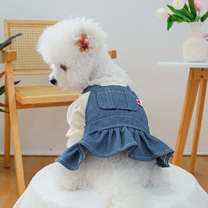 Vestido Confortável Estilo Princesa Xadrez para Cães e Gatos, Ideal para Teddy e <span class=keywords><strong>Maltese</strong></span>, Roupas para Animais de Estimação para Todas as Estações - Product Image 6