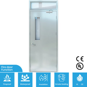 FHM-1039 Cotización Directa de Fábrica: Puertas Cortafuegos Modernas de Acero Inoxidable con Apertura Lateral, Resistencia Excepcional al Fuego, para Centros Comerciales y Hoteles - Product Image 2