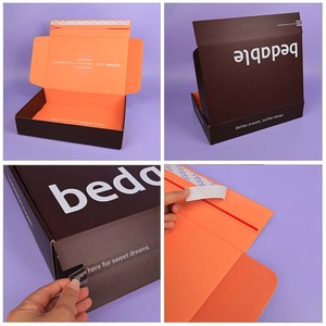 Boîtes d'emballage écologiques roses et blanches mignonnes de qualité supérieure, boîtes personnalisées avec logo, boîtes pour vêtements, boîte pour t-shirts, emballage pour vêtements - Product Image 3