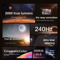Projecteur laser BenQ SP4700, résolution 4K, 3D, Android, 3000 lumens, cinéma maison portable, jeux, projection de jour 3M