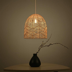 Lustre en <span class=keywords><strong>bambou</strong></span>, éclairage en <span class=keywords><strong>bambou</strong></span> naturel, abat-jour artisanal, lampes de lecture LED, luminaire de plafond en rotin fait main - Product Image 6